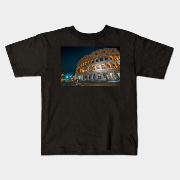 Colosseum (Coliseum) in Rome, Italy Kids T-Shirt by mitzobs